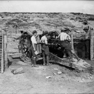 Canadian gunners loading guns