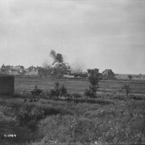 Shell bursting in outskirts of Lens