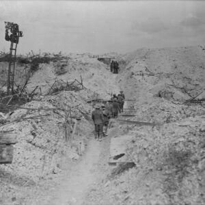 Party of Canadians takes water to comrades during advance on Hill 70