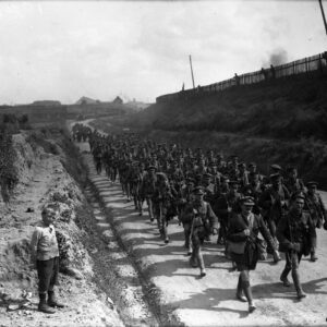 14th Battalion on way to rest camp